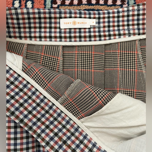 Tory Burch plaid pleated skirt NWOT - Picture 2 of 2